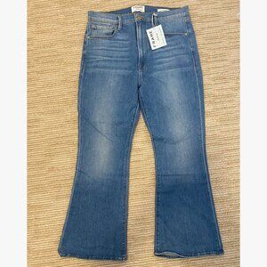 FRAME Le Crop Flare Opus Wash Size 30 NWT